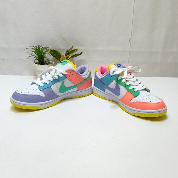 Nike Dunk Low SE Easter Candy Men 8.5 WMNS 10 Multi-Color DD1872-100 Wore Twice! - Picture 6 of 13